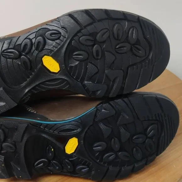 Vasque Rift Hiking Shoes- Womens- Size 7 M- Brown Blue- Low Top-Leather-Sneaker - Picture 5 of 12